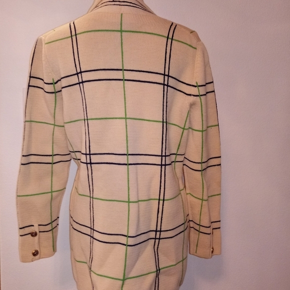 Plaid Cream Women's jacket - Picture 2 of 5